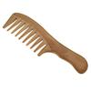 With Handle Wide Tooth Comb Handmade Massage Comb Durable Detox Comb  For Women