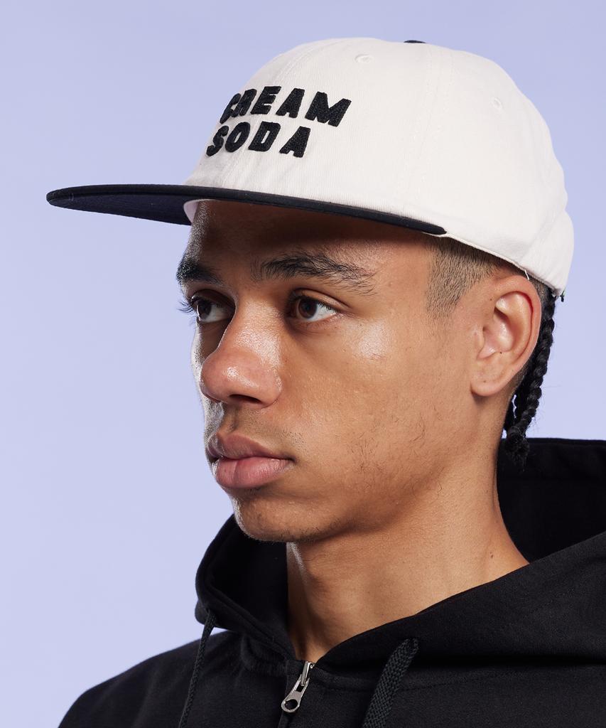 CREAM SODA LAB Applique Panel Ball Cap Black
