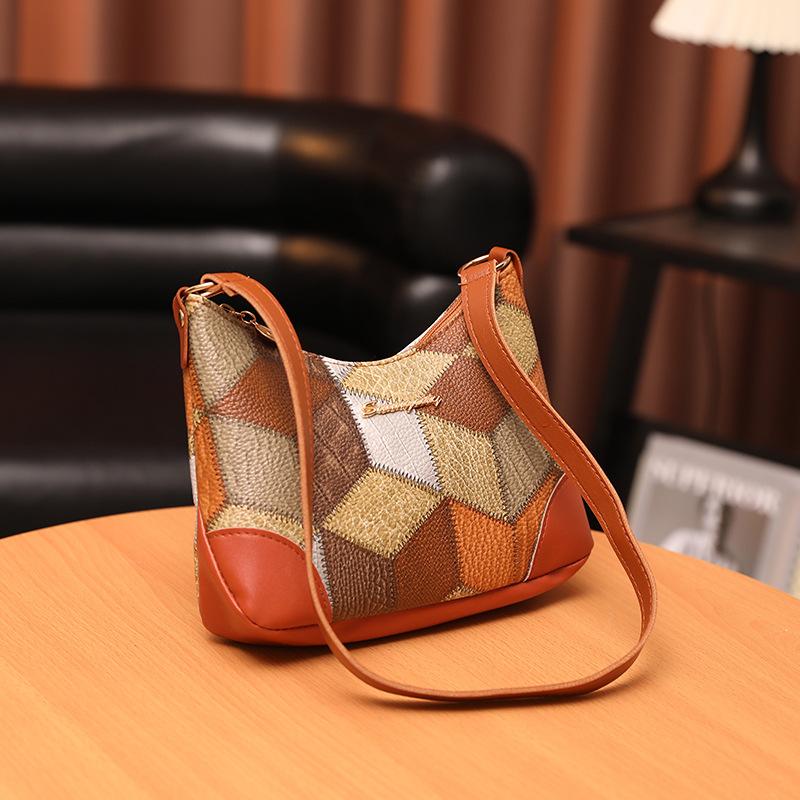 

Трендовая модная клетчатая сумка-подмышка с сочетанием цветов, женская сумка, ромбовидная сумка на плечо с принтом