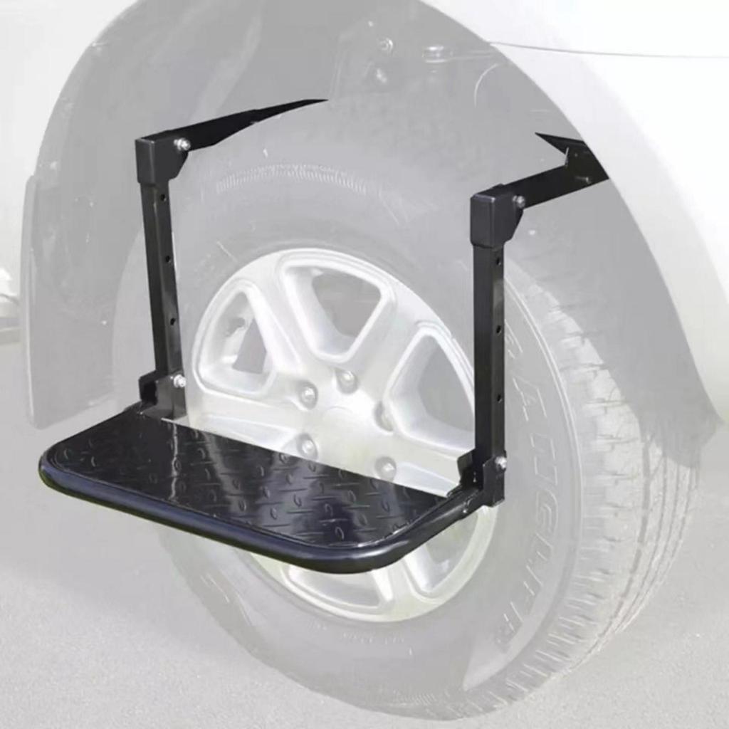 Truck Tire Step Heavy Duty Over the Textured for Car Washing, Campers