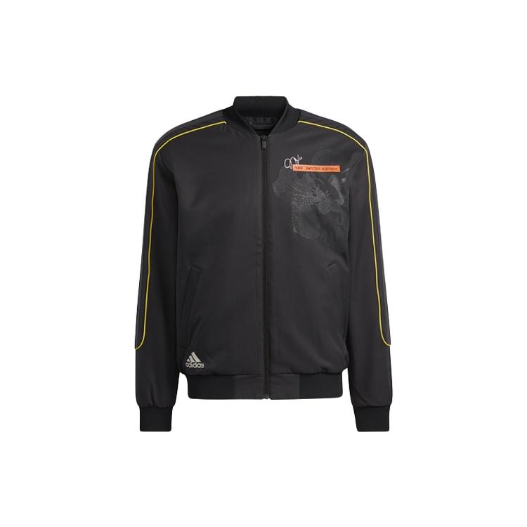 Adidas Jackets Men's Black Baseball Collar Moderate Other GP9790