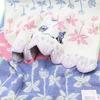 Marushin Mumin Ansikte Blommande Labyrint 1405015400 Handduk, 34x80cm, Applikationsbroderi, No-Twist Garn,