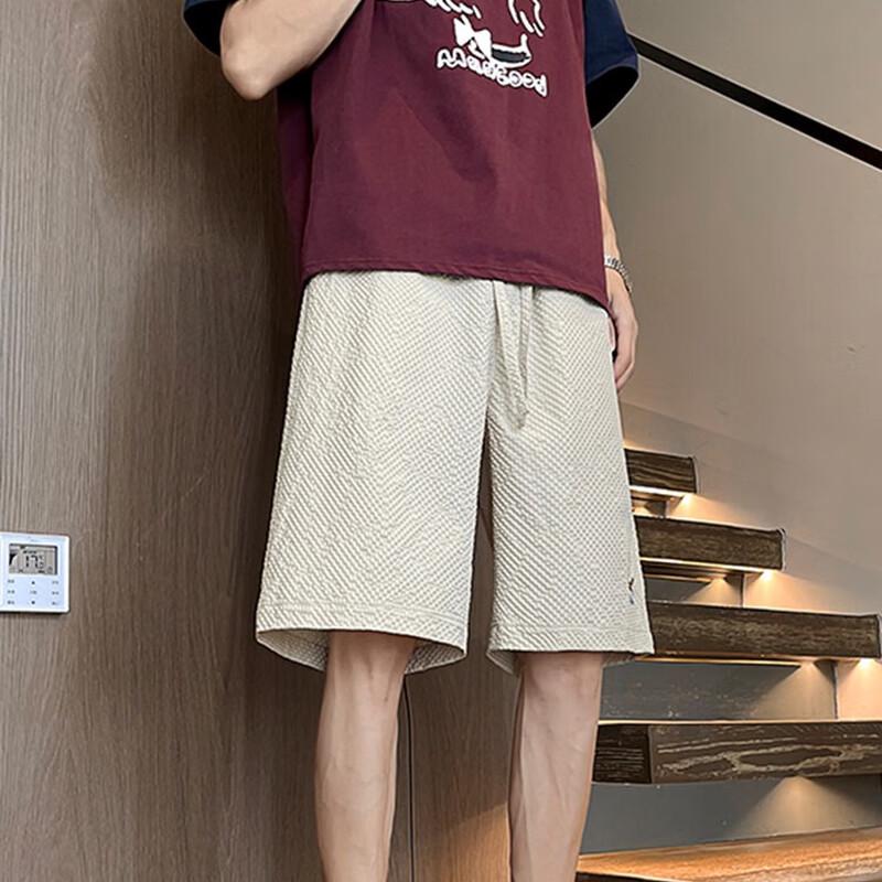 NASA MARVEL Men's Summer Wide-Leg Five-Point Shorts