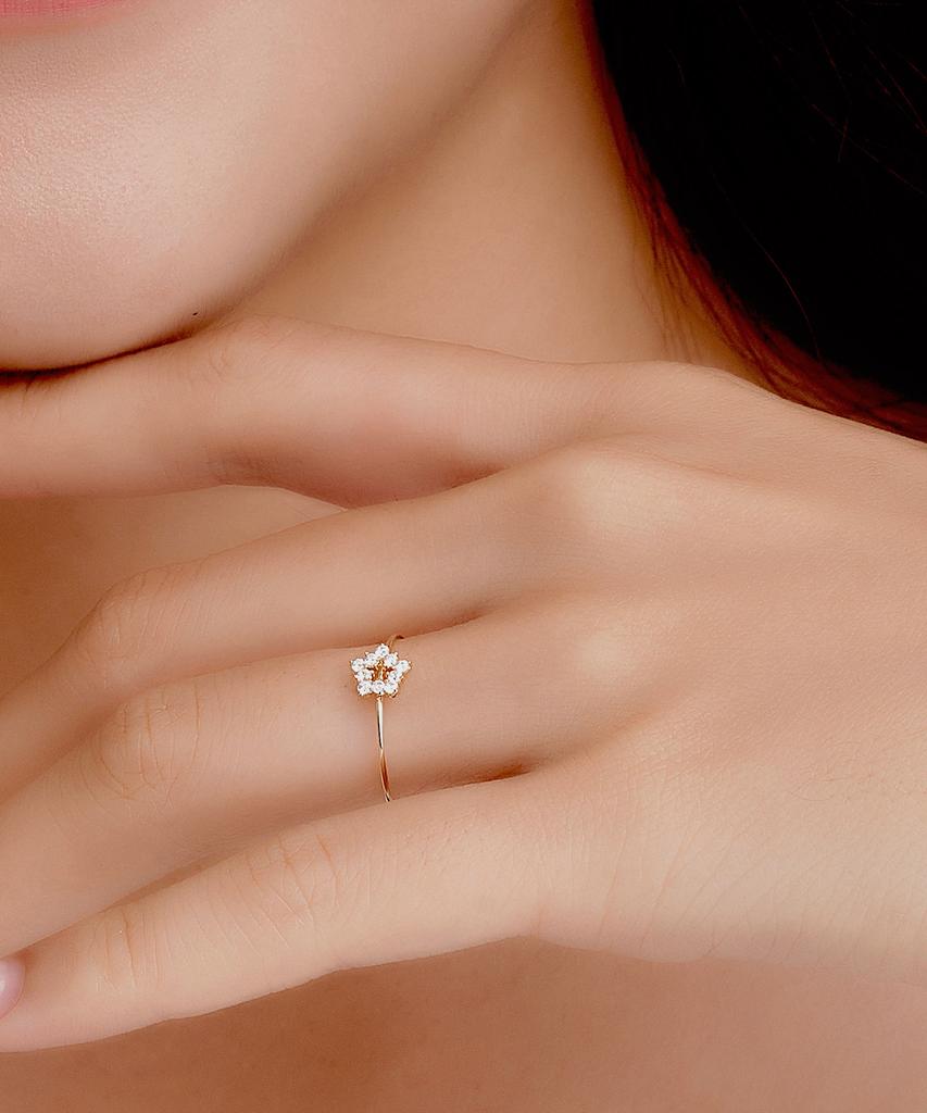 Helene Jewelry 14K Talisman Star Miss Ring (Type B)