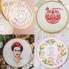 12pcs 6/8/9/10/12 Inch Bamboo Frame Embroidery Hoop Ring Adjustable Bamboo Circle Cross Stitch Hoop Ring Art Craft Sewing Decor