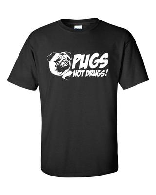 Mops Nicht Drogen Lustiger Film Humor Pop Anti-Drogen Hund Tier T-Shirt