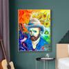 Van Gogh with Sunflower Oil Paintings Print On Canvas Abstract Colorful Artwork Wall Decorative Pictures Modern Home Room Decor