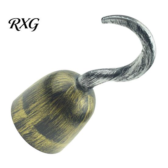 Bequem sitzender Piratenhaken Requisite für Halloween-Kostüm, Realistisches Plastik-Kapitänsspielzeug Rollenspielzubehör Cosplay, Retro Partygeschenk Kinder Bühne