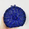 WHTUOHENG Sunflower Evening Rhinestone Women Clutch Bags Multicolored Round Crystal Bag Luxury Diamond Party Purses Minaudere