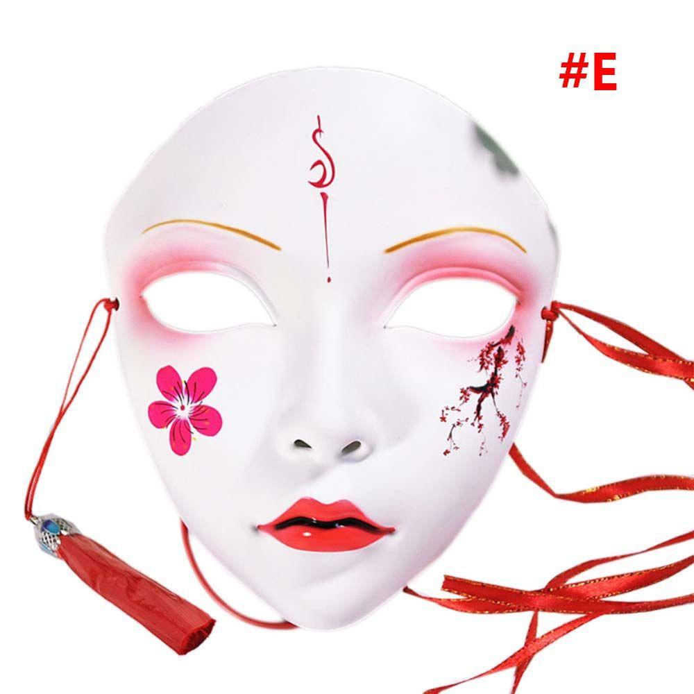 Props Headwear Cherry Flowers Party Mask Props Party Props Full Face Mask Halloween Cosplay Mask