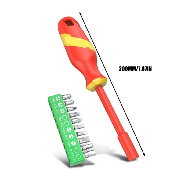 Insulated Screwdriver Bit Head Assortment for Electricians and Home Improvement Multiple Size Home & Professional Use