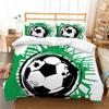 Bed Set Sports Style Duvet Cover Set Soccer Printed Quilt Cover Set Teens King Queen Size Bedding Fashion Cover Suit Luxury Bedding Cover
