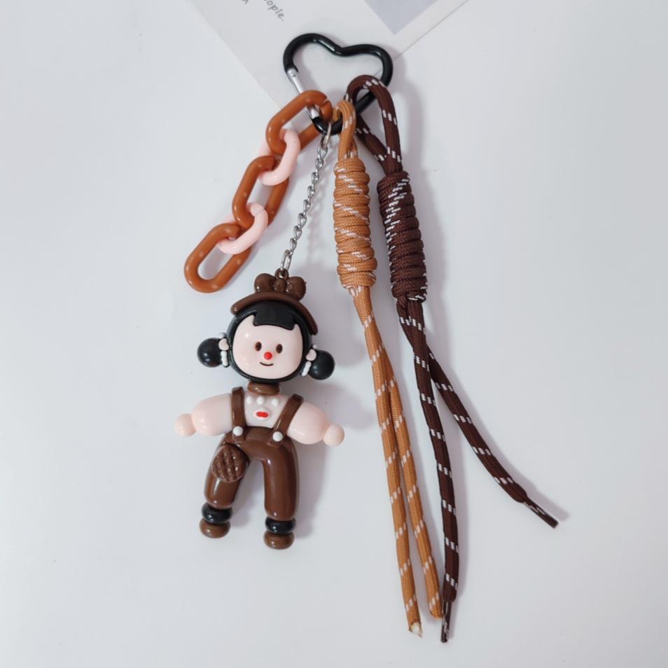 New Durable Braided Rope Polyester Bag Pendant Small Puppy Cartoon Multi-Strand Street Trends Gift Made in China