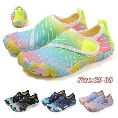 Barn Vattenskor Barn Aqua Skor Dränering Strand Sport Sandaler Snabbtorka Simma Barfota Vada Båtliv Dykning Surfing Sneakers