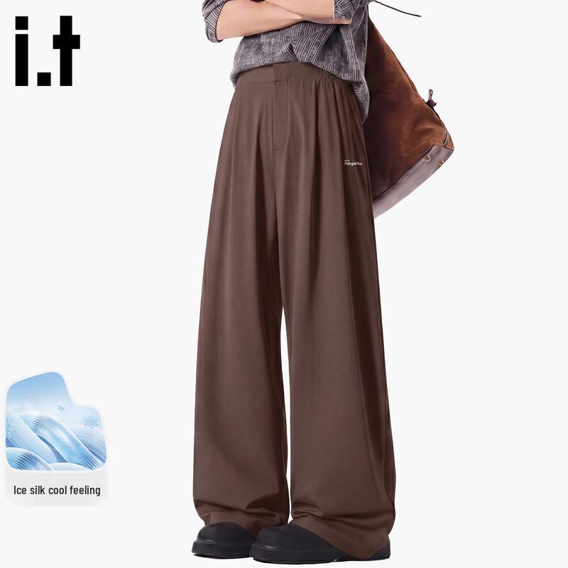 Fingercroxx Men s Summer Korean Style Straight-Leg Cool-Touch Pants 3XL