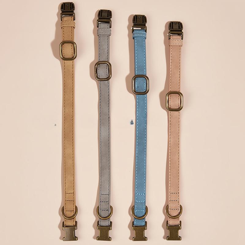 

Dog Collar Frosted Waterproof and Anti-sneck Pet Collar Small and Medium-sized Dog Cat Collar Practical Household Product 1.5*20-32cm