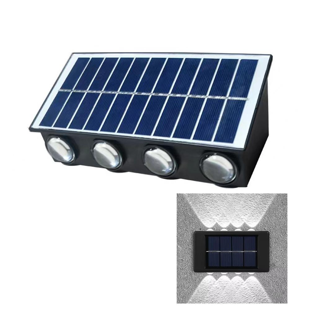 Warm/White/RGB Lights Solar Wall Lamp IP65 Waterproof Automatic Outdoor Lighting  Courtyard