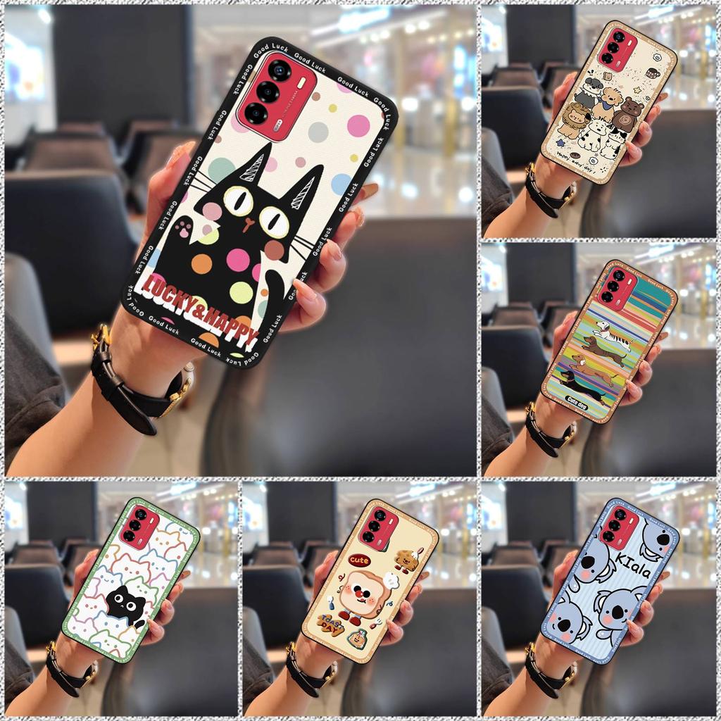 TPU Soft case Phone Case For ZTE Blade V40 Vita/A72 Phone Pouch Anti-knock Cartoon Dirt-resistant Full wrap Anti-dust
