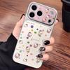 Hello Kitty Floral Full-Coverage Phone Case for Apple 17 Pro Max with Silver Frame and Corning Shell
