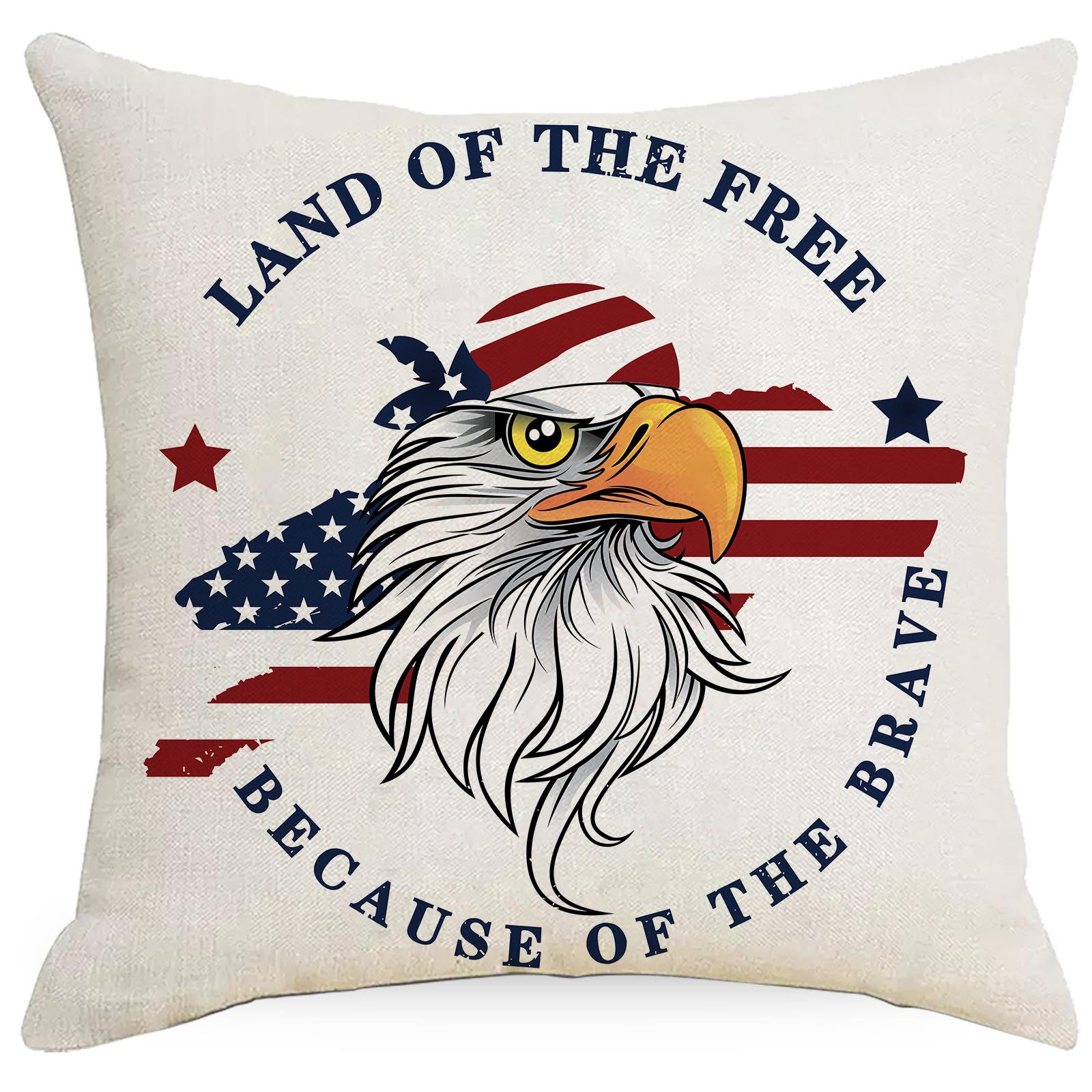 

Льняная наволочка Красный и Синий Флаг Европейский и Американский Домашний Декор Гостиная Диван Наволочка 45 * 45Cm without pillow core