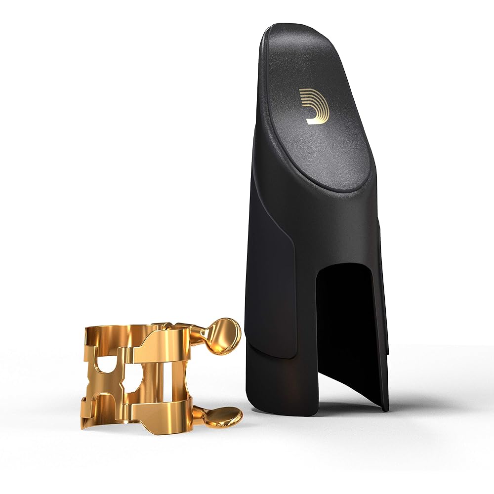 D Addario WoodWinds D Addario Ligature & Cap for Bb Clarinet H-Ligature HCL1G Gold Plated [Domestic Genuine Product]