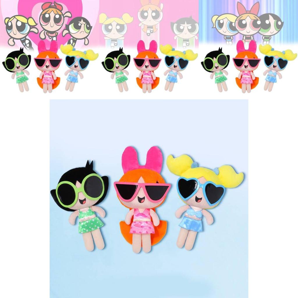 Adorable Plush Powerpuff Girls Bubbles Doll Cartoon Soft Toy Perfect For Girls