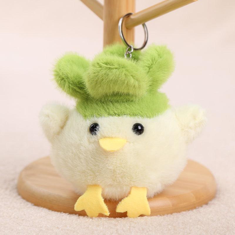 Bird Garlic Plush Doll Keychain With Sound Design For Gift And Personal Use