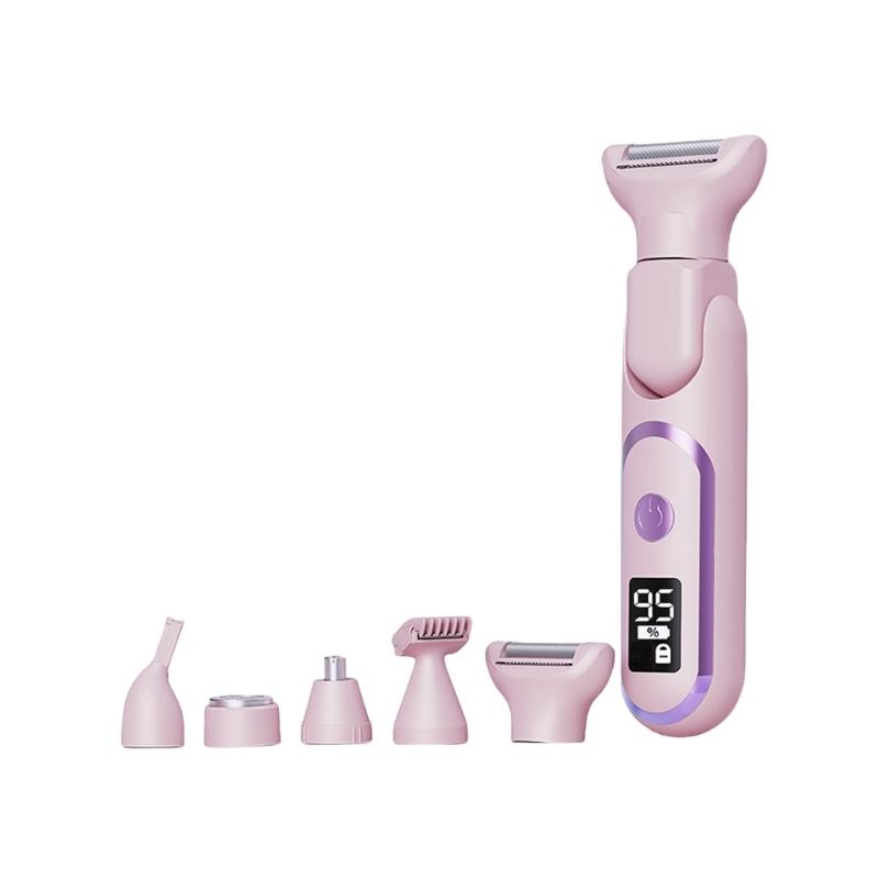

Washable Hair Shavers Electric Device Electric Hair Shavers Body Hair Removers ABS Texture Present for Women and Girl розовый