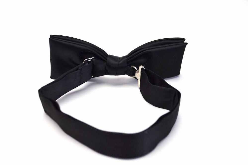 [Flying Blue] Formal Bow Tie, Made in Japan, Black CR-CH-302-Y