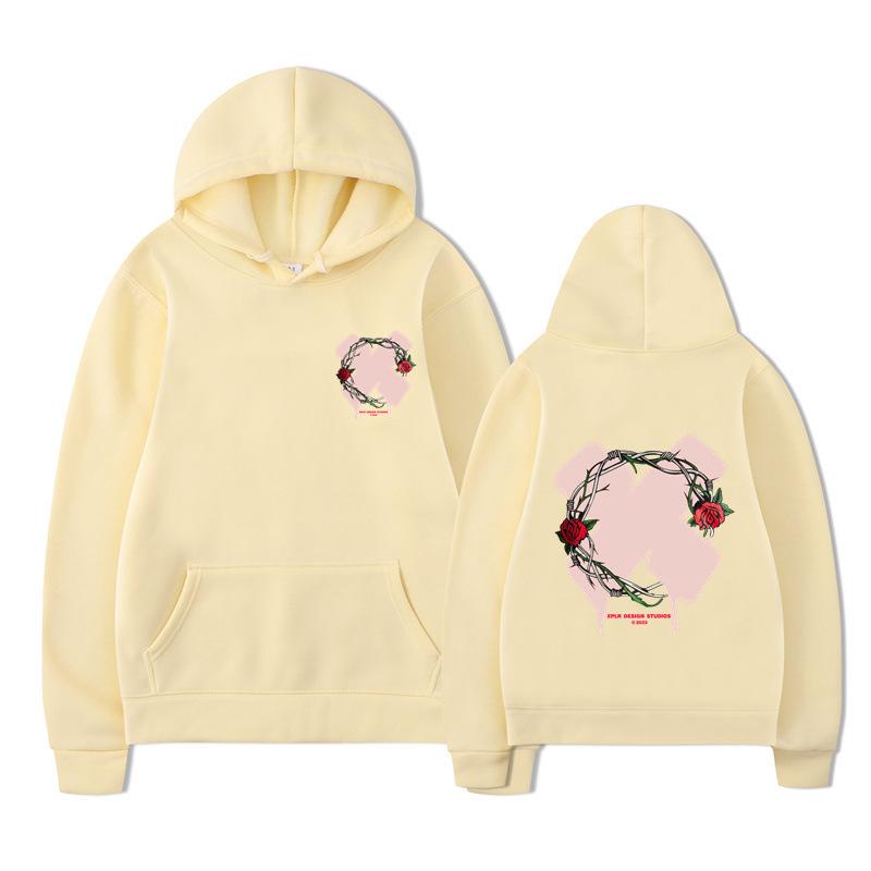 Autumn Winter Letter Print Men Hoodies Boys Harajuku Girls Hip Hop Pullover Fancy Music Gift Casual Loose Comfortable Sweatshirt