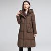 Fashionable Long Hooded Down Cotton-padded Jacket, Loose Cotton-padded Jacket for Women Winter