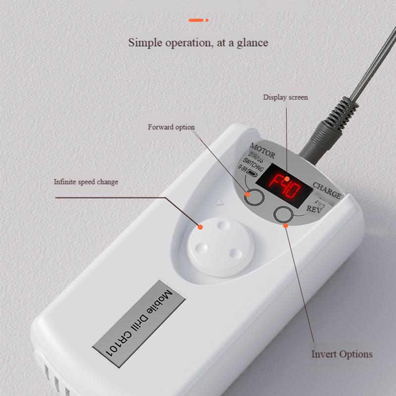 Rechargeable Nail Drill Machine, Portable Electric Nail File for Manicure & Polish Removal, Home Salon Kit