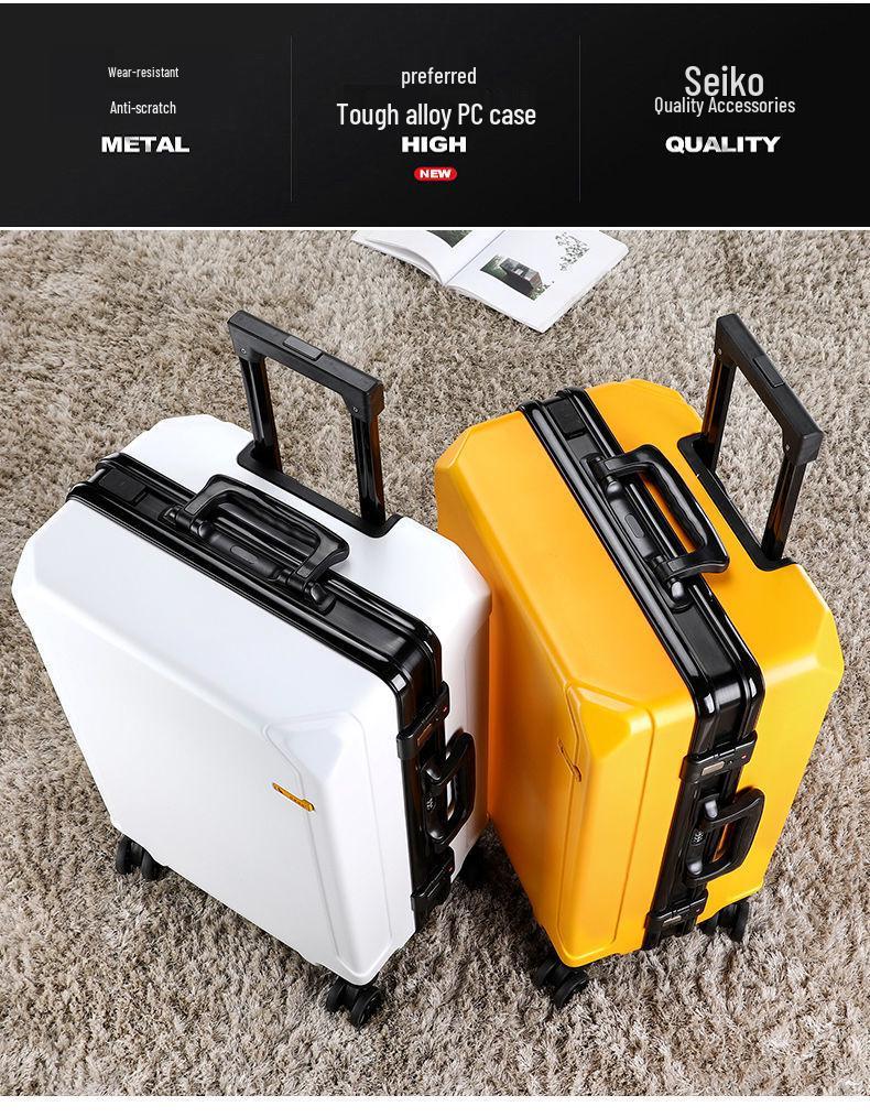 Men's Sturdy Thickened Travel Trolley Suitcase with Silent Wheels (2025 Model)