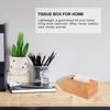 Wooden Tissue Box Napkin Holder Paper Storage Container Case for Home Living Room Bedroom Office Travel Outdoor Cars Shops