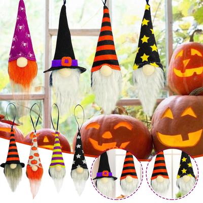 Halloween Decoration Plush Gnomes Faceless Ornaments Handmade  Dwarf Home Decor Doll For Halloween