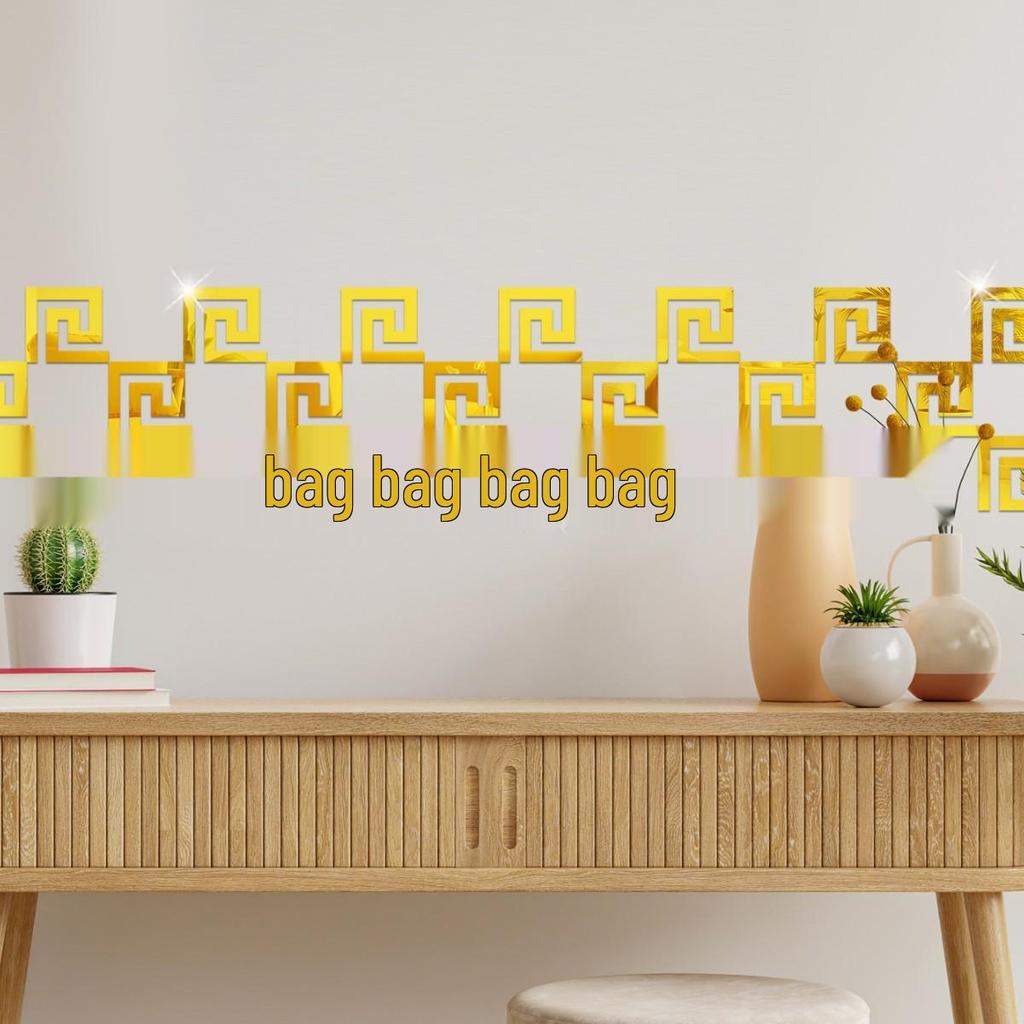 Acrylic Mirror Wall Sticker - Self-Adhesive DIY Decorative for Bedroom, Living Room, TV Cabinet, Entrance, Waistline.