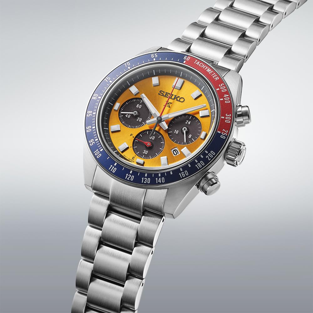 [Hodinky Seiko] Náramkové hodinky PROSPEX SPEEDTIMER Solární chronograf Velké SBDL117 Pánské Stříbrné