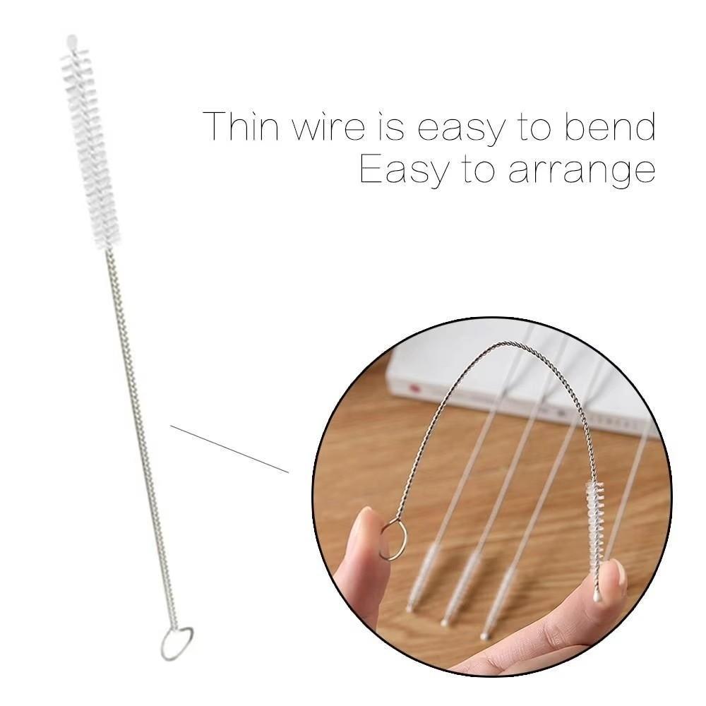 5pcs Soft Hair Straw Bottle Cleaning Brushes Reusable Bottle Cleaning Brush Cleaning Tools  Home