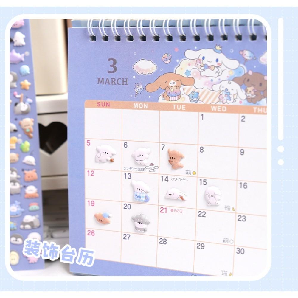 3D Animal Stereo Stickers (6 Pieces) - Kids' Cartoon Reward Decals for Handicraft Decoration BulingBulingStickers Store