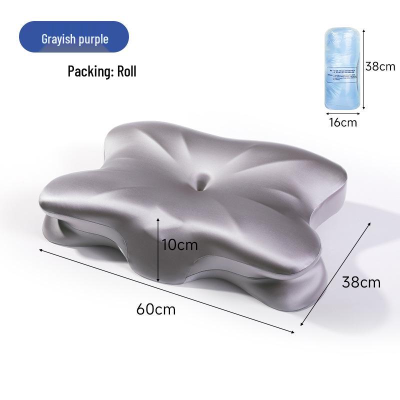 Oreiller à Mémoire de Forme Tricoté Soutien Nuque Sommeil Profond - Classe A Ne S'Affaissant Pas Aide au Sommeil