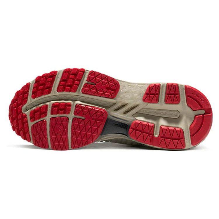 Asics Metarun Cushioning Non-Slip Low-Top Running Shoes Women Sneaker Beige Red 1012B543-200