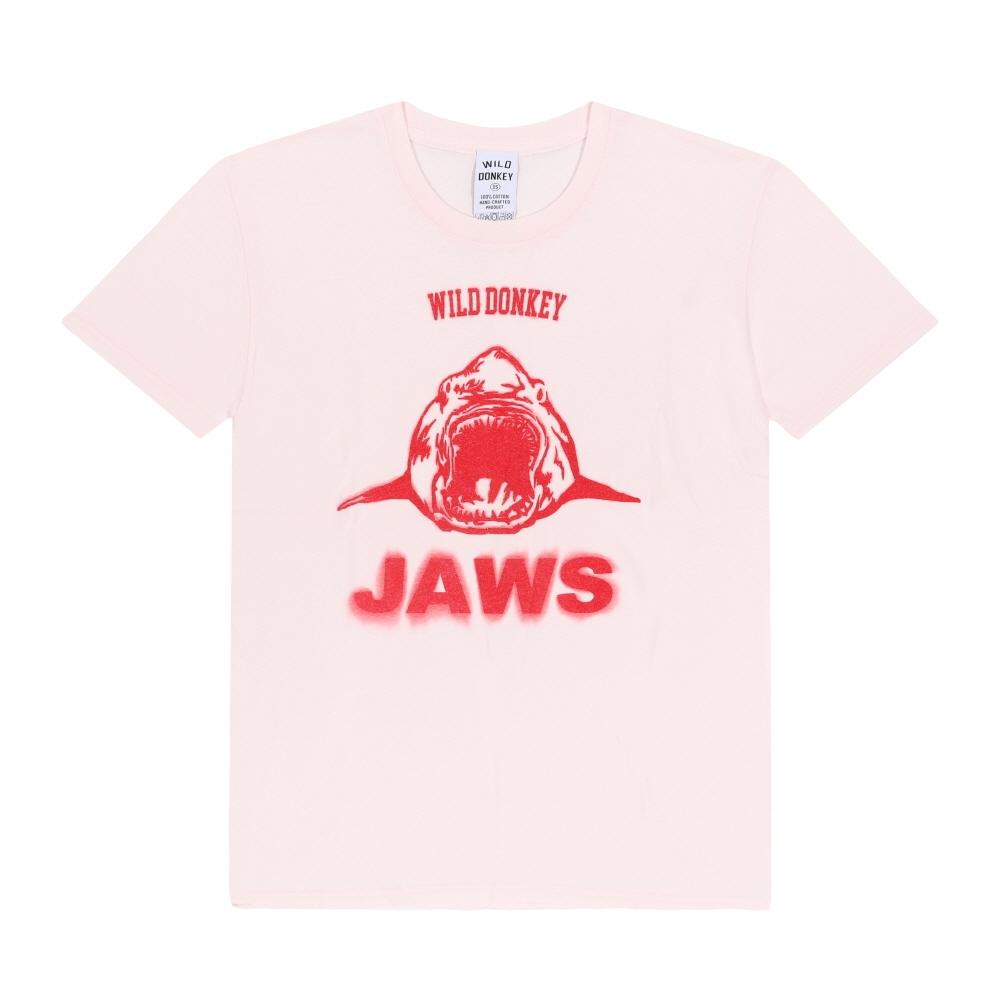 Wild Donkey Unisex T shirT Dyed lighT Pink T Jaws T-JAWS DYED LIGHT PINK (M)