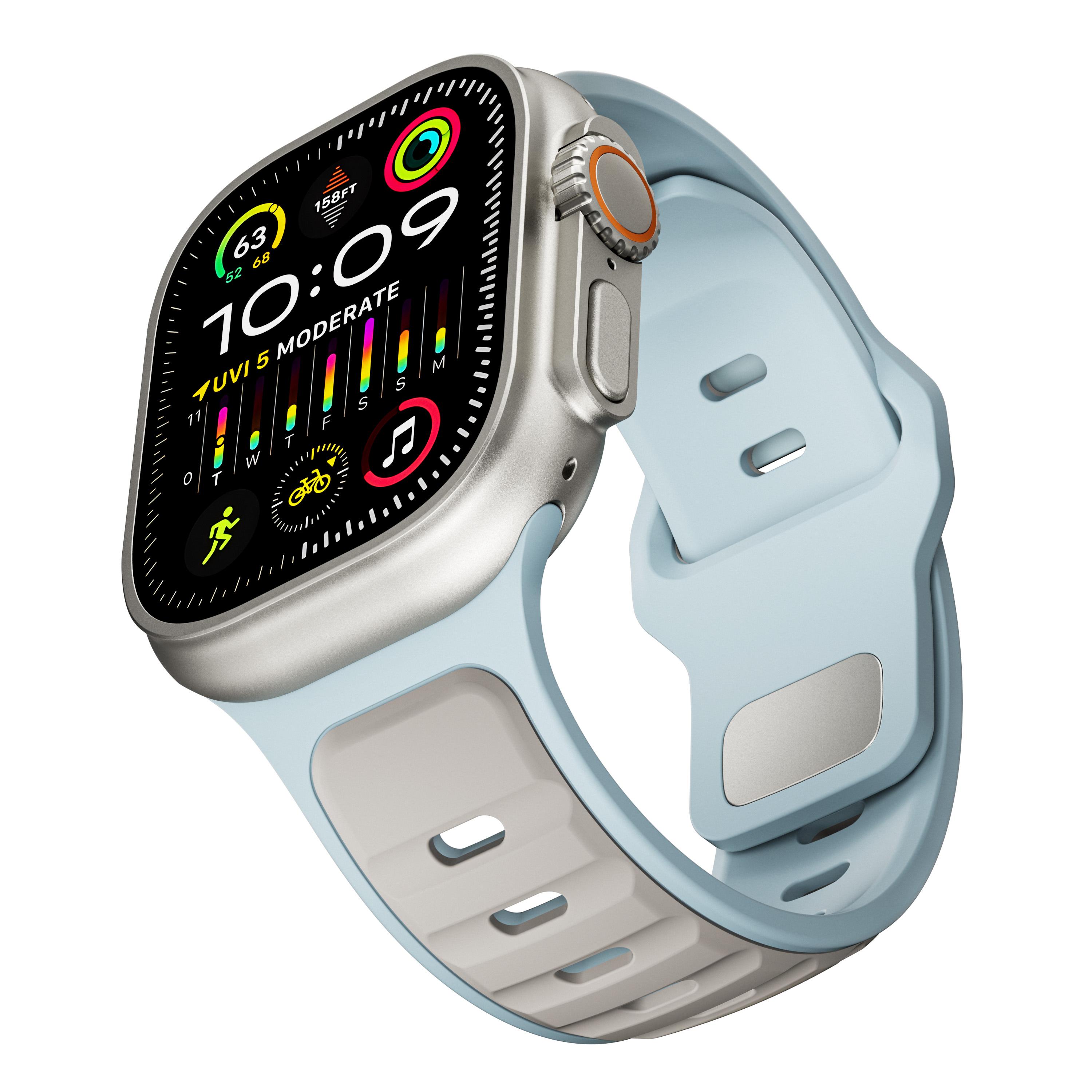 

sport silicone Bands For Apple watch Ultra2 3 strap 49mm 46mm 45mm 44mm 42mm Bracelet correa IWatch Series 11 10 9 8 7 6 5 SE 3 42 44 45 49 S10-46mm