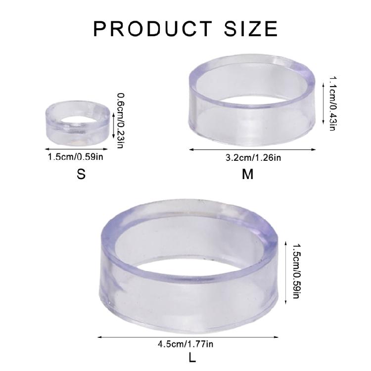 10Pcs Clear Small Round Baseball Rings Stands Plastic Round Display Stand Sphere Storage Holder for Golfball, Baseball