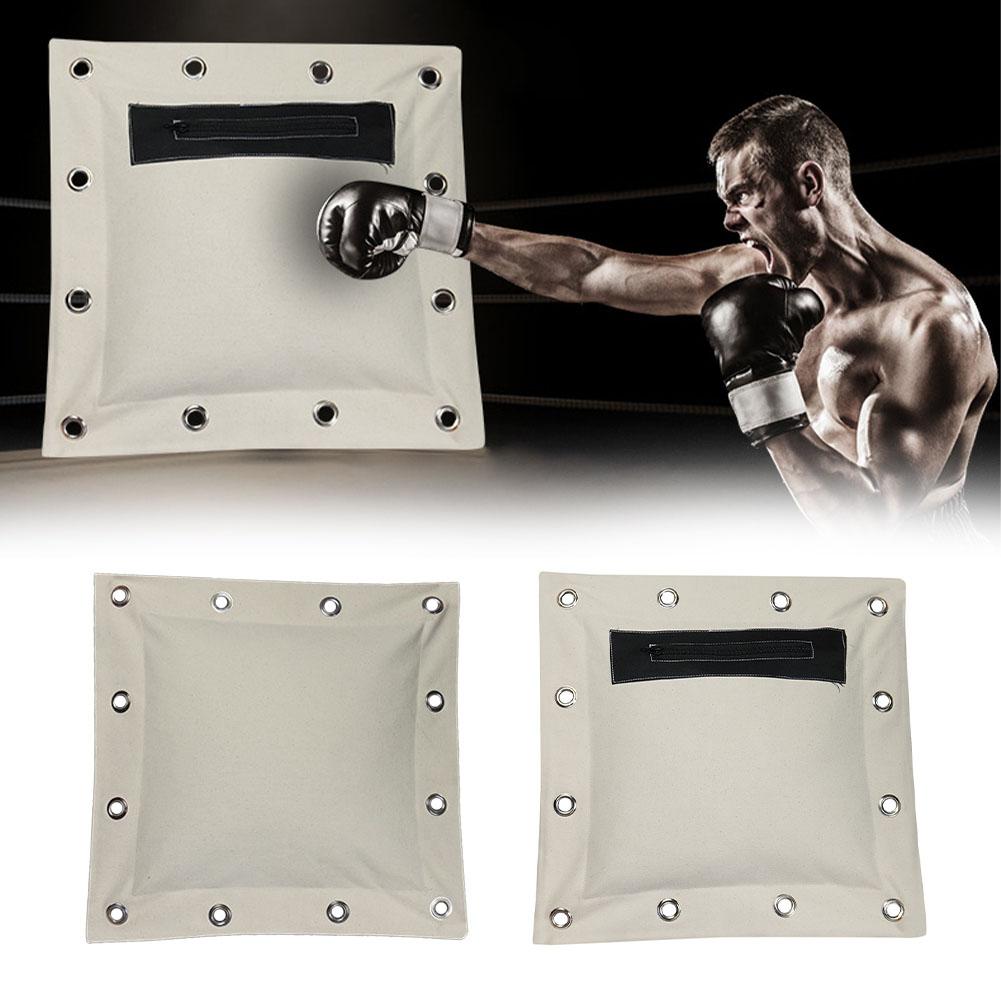 

40*40 см толстая холстовая настенная мишень с отверстиями для подвешивания молния без набивки тренировочное оборудование для бокса тхэквондо #468762