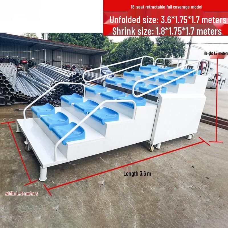 Retractable Stadium Referee and Timing Stand with Seating