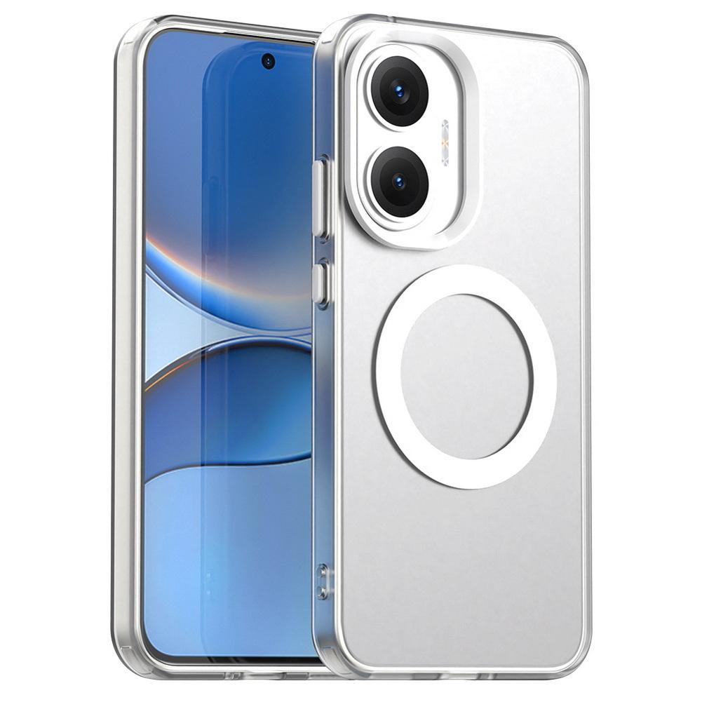 Transparent Candy Colorful Magnet Adsorption Case For Poco F7 POCO F7 Ultra F7 Pro X7 M7 Pro F6 Pro X6 M6 X5 C75 C65 C61 Cover