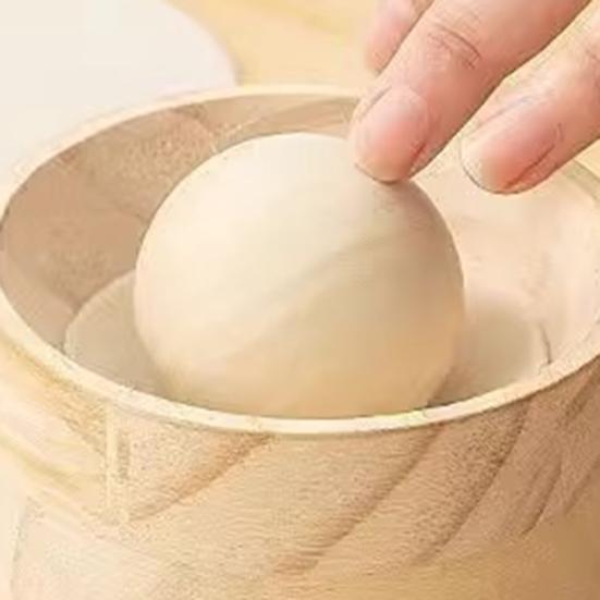 Teigtaschenformer Manuell Holz Teigpresse mit Ergonomischem Griff Antihaft Küchen-Teigtaschenwerkzeug für Einfache Teigformung Schnelle Pfannkuchen- und Gebäckzubereitung