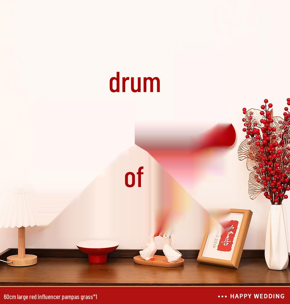 Double Happiness Wedding Room Decoration Set - Bedroom and Door Supplies Photogenic double happiness character