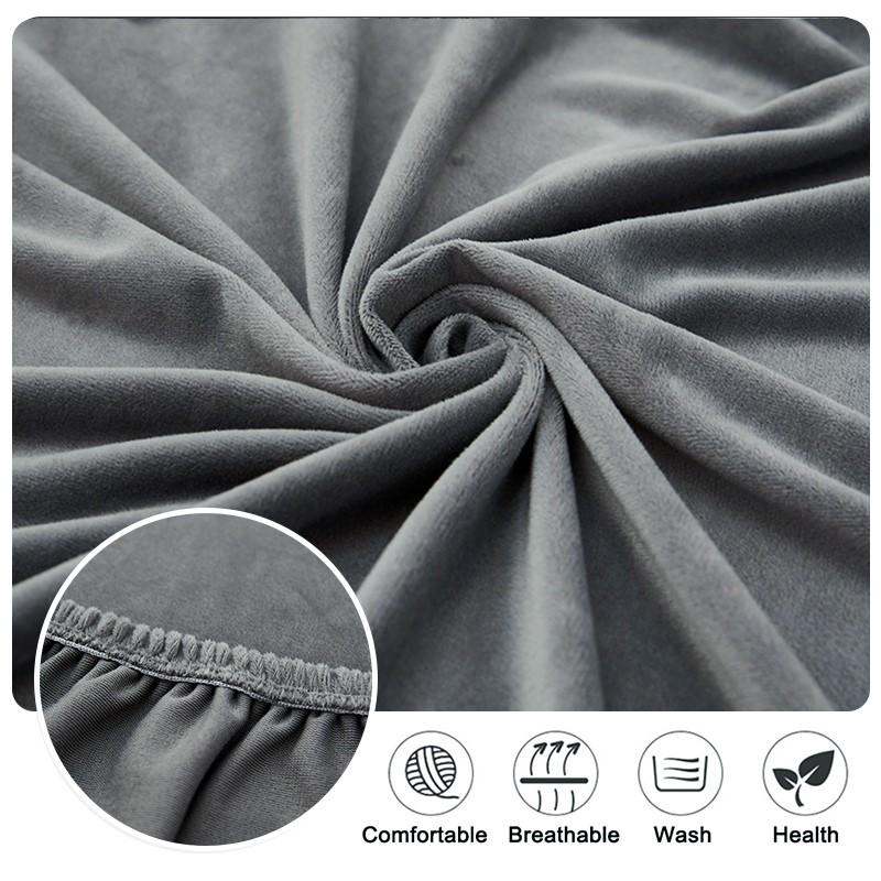 Husă de pernă pentru canapea din catifea, elastică îngroșată pentru camera de zi, husă extensibilă, lavabilă, detașabilă, culoare solidă, husă pentru canapea de pluș